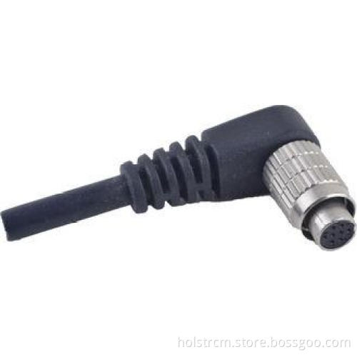 Right Angle HRS Hr25-7tp-8s CCD Camera Hirose Cable 8Pin Fe